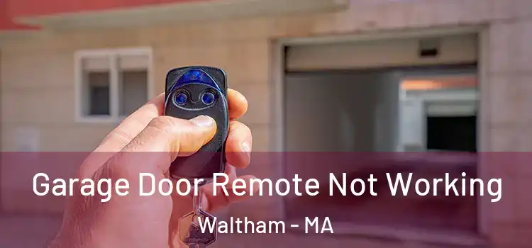  Garage Door Remote Not Working Waltham - MA